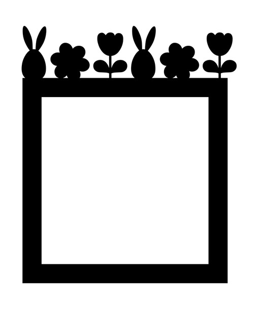 Light Switch Surround Easter Bunny Flower Spring Decorative Switch Cover Frame