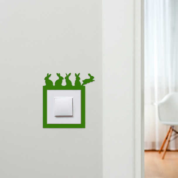 Light Switch Surround Easter Bunnies Rabbits Decorative Switch Plate Cover Frame