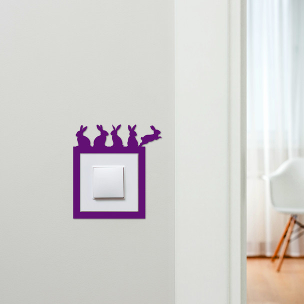 Light Switch Surround Easter Bunnies Rabbits Decorative Switch Plate Cover Frame