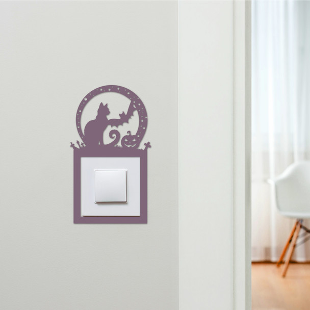 Light Switch Surround Halloween Decor Cat Decorative Switch Plate Cover Frame