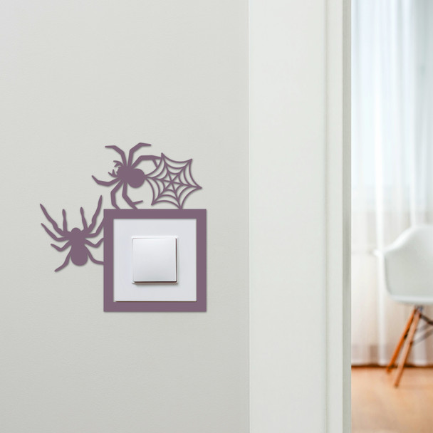 Light Switch Surround Halloween Decor Spiders Decorative Switch Cover Frame