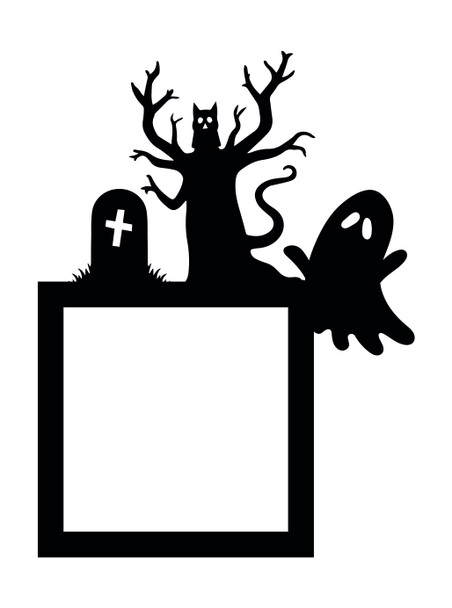 Light Switch Surround Halloween Decor Tree Ghost Decorative Switch Cover Frame