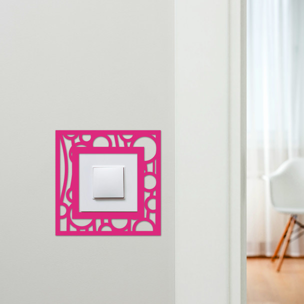 Light Switch Surround Abstract Geometric Design 1 Decorative Switch Cover Frame