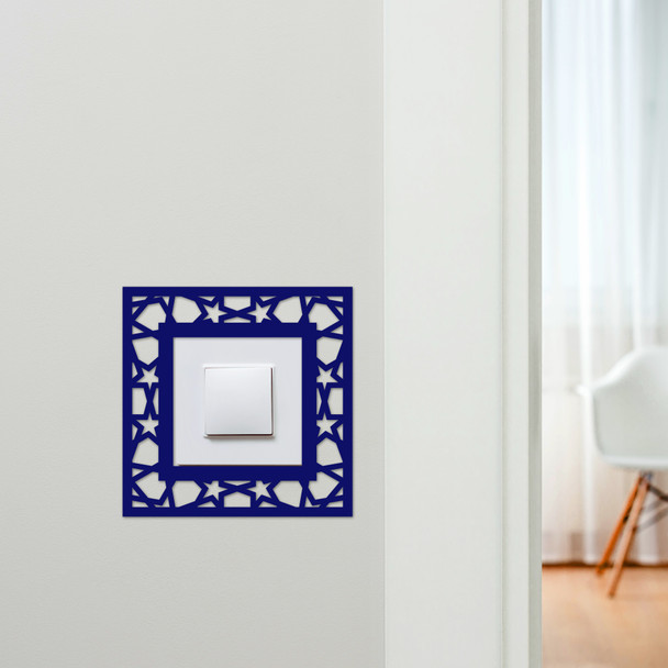 Light Switch Surround Abstract Geometric Design 10 Decorative Switch Cover Frame