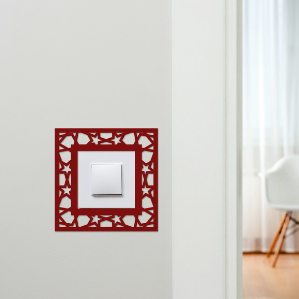Light Switch Surround Abstract Geometric Design 10 Decorative Switch Cover Frame