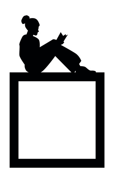 Light Switch Surround Girl Reading Book Decorative Switch Plate Cover Frame