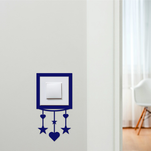Light Switch Surround Hanging Stars Hearts Decorative Switch Plate Cover Frame