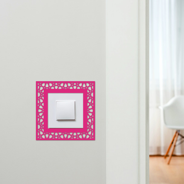 Light Switch Surround Abstract Geometric Design 2 Decorative Switch Cover Frame