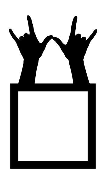 Light Switch Surround Rock And Roll Hands Decorative Switch Plate Cover Frame