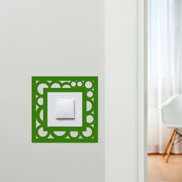 Light Switch Surround Abstract Geometric Design 8 Decorative Switch Cover Frame