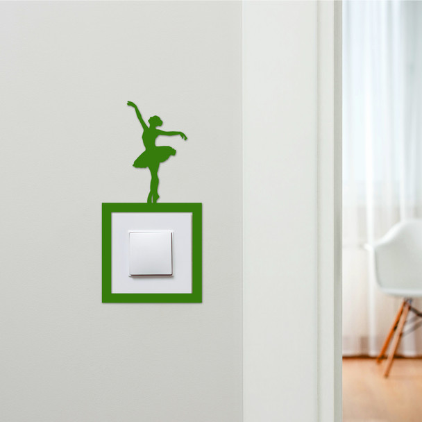 Light Switch Surround Ballerina Ballet Kids Room Decorative Switch Cover Frame Light Switch Surround Ballerina Ballet Kids Room Decorative Switch Cover Frame