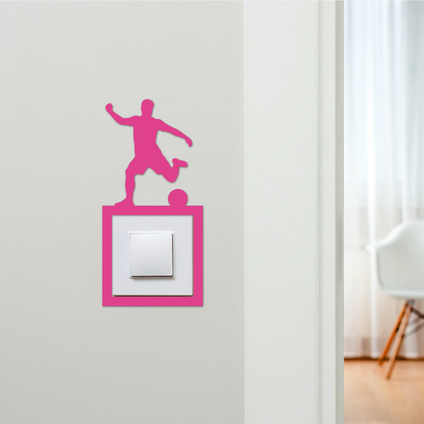 Light Switch Surround Football Footballer Kids Room Decor Switch Cover Frame Light Switch Surround Football Footballer Kids Room Decor Switch Cover Frame