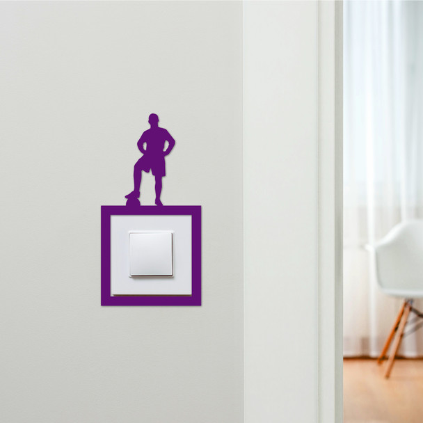 Light Switch Surround Footballer Football Kids Room Decor Switch Cover Frame Light Switch Surround Footballer Football Kids Room Decor Switch Cover Frame
