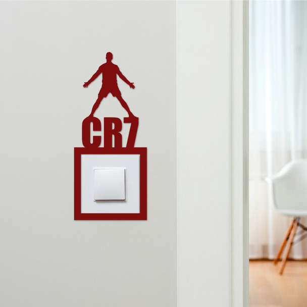 Light Switch Surround CR7 Christiano Ronaldo Footballer Decor Switch Cover Frame Light Switch Surround CR7 Christiano Ronaldo Footballer Decor Switch Cover Frame