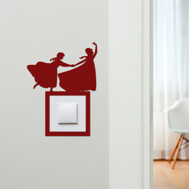 Light Switch Surround Frozen Elsa And Anna Kids Room Decor Switch Cover Frame
