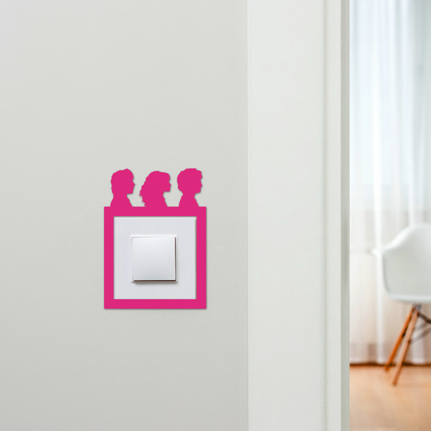 Light Switch Surround Harry Potter Heads Kids Room Decorative Switch Cover Frame