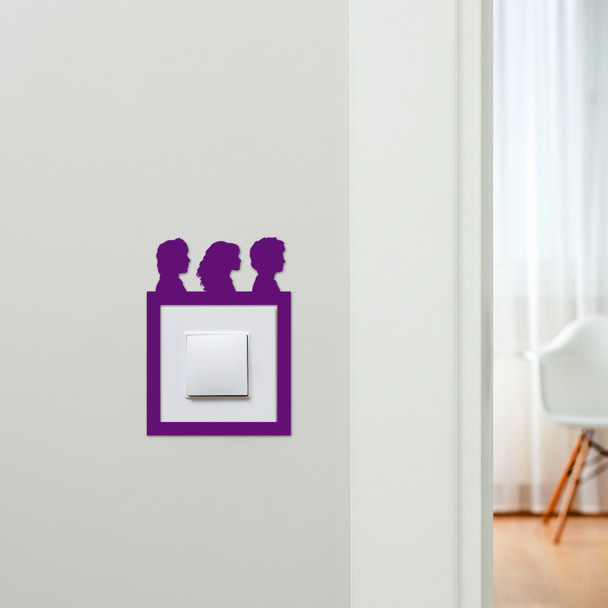 Light Switch Surround Harry Potter Heads Kids Room Decorative Switch Cover Frame