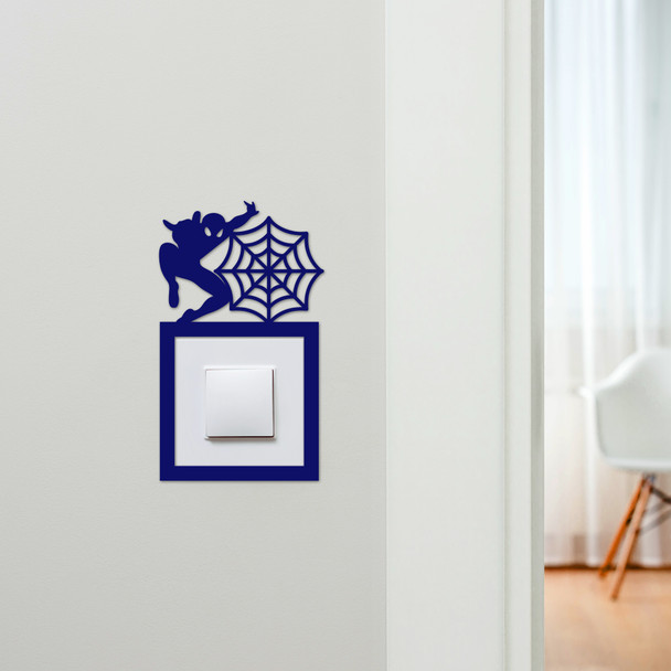 Light Switch Surround Spiderman Superhero Kids Room Decor Switch Cover Frame