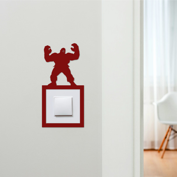 Light Switch Surround Hulk Superhero Kids Room Decorative Switch Cover Frame