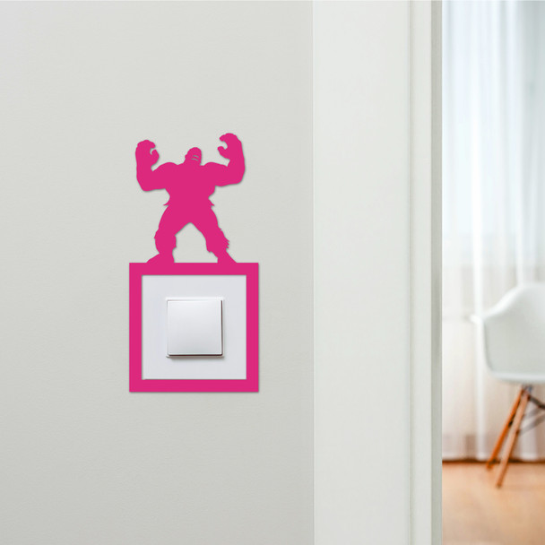 Light Switch Surround Hulk Superhero Kids Room Decorative Switch Cover Frame