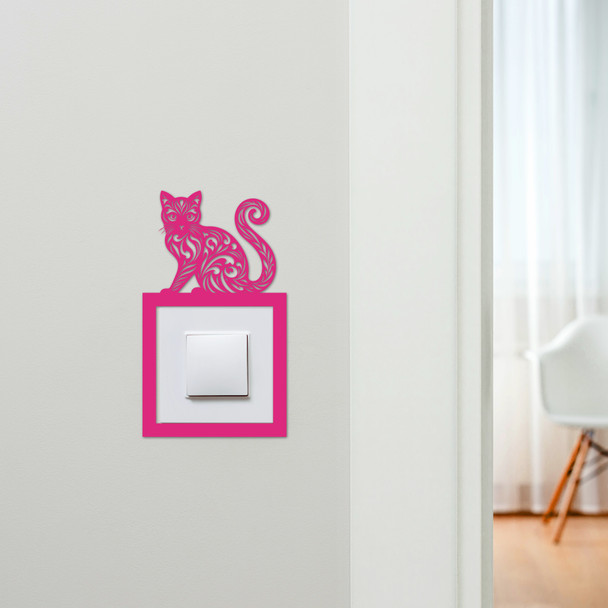 Light Switch Surround Ornamental Cat Decorative Switch Plate Cover Frame
