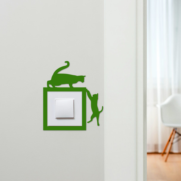 Light Switch Surround Cats Hanging Decorative Switch Plate Cover Frame