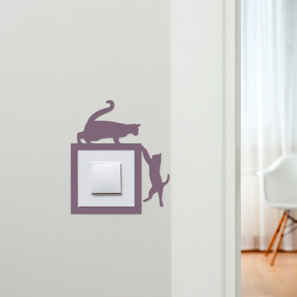 Light Switch Surround Cats Hanging Decorative Switch Plate Cover Frame