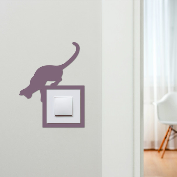 Light Switch Surround Cat Looking Decorative Switch Plate Cover Frame