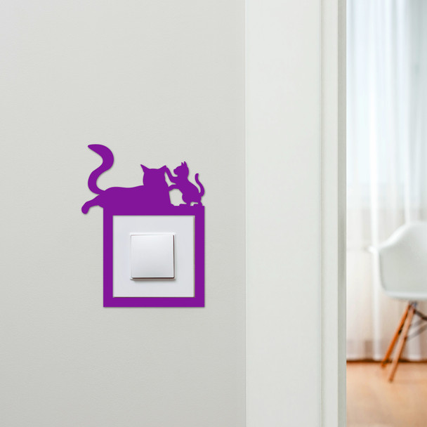 Light Switch Surround Cat And Kitten Decorative Switch Plate Cover Frame