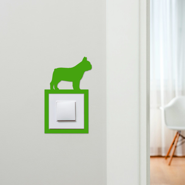 Light Switch Surround French Bulldog Dog Decorative Switch Plate Cover Frame