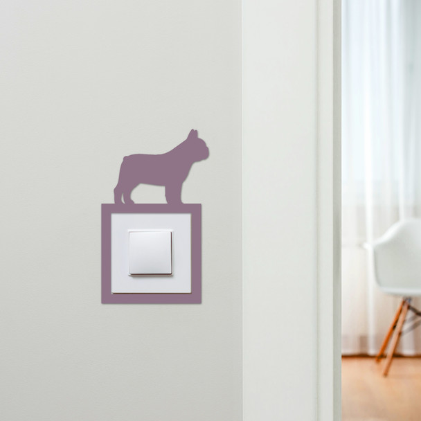 Light Switch Surround French Bulldog Dog Decorative Switch Plate Cover Frame