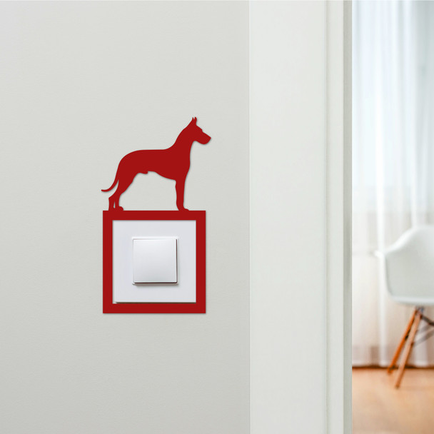 Light Switch Surround Great Dane Dog Decorative Switch Plate Cover Frame