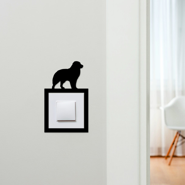 Light Switch Surround Australian Shepherd Dog Decorative Switch Cover Frame