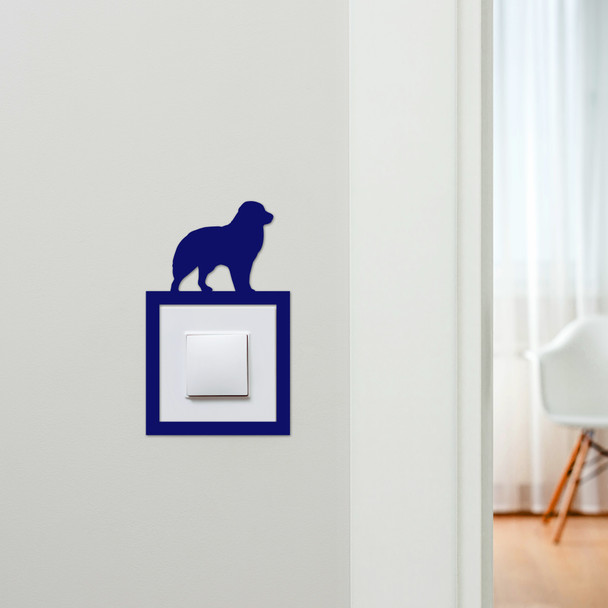 Light Switch Surround Australian Shepherd Dog Decorative Switch Cover Frame
