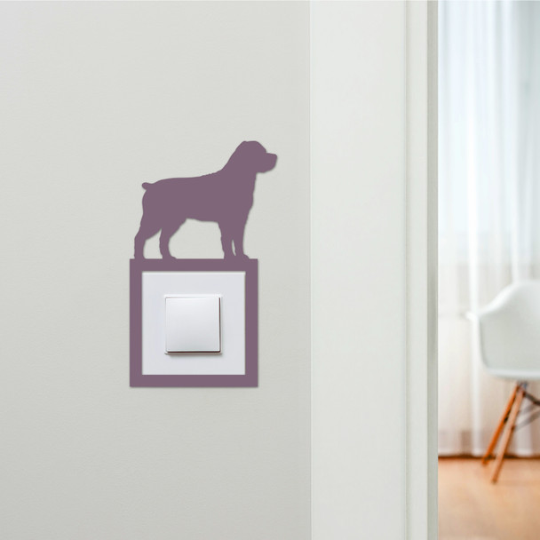 Light Switch Surround Rottweiler Dog Decorative Switch Plate Cover Frame