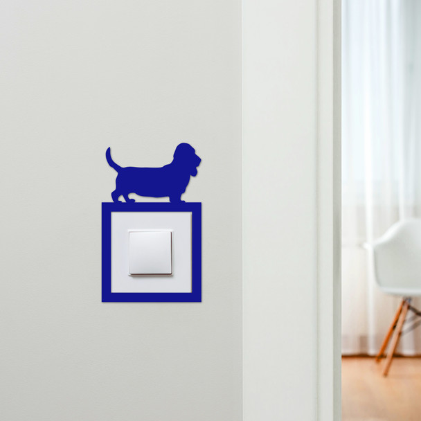 Light Switch Surround Basset Hound Dog Decorative Switch Plate Cover Frame