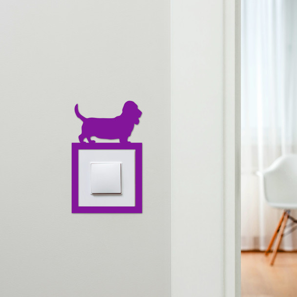 Light Switch Surround Basset Hound Dog Decorative Switch Plate Cover Frame