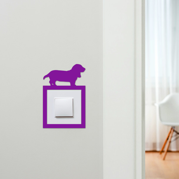 Light Switch Surround Dog Basset Hound Decorative Switch Plate Cover Frame