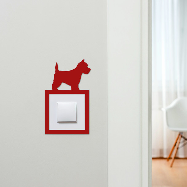 Light Switch Surround Yorkshire Terrier Dog Decorative Switch Plate Cover Frame