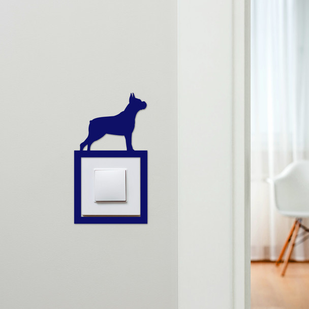 Light Switch Surround Boxer Dog Decorative Switch Plate Cover Frame