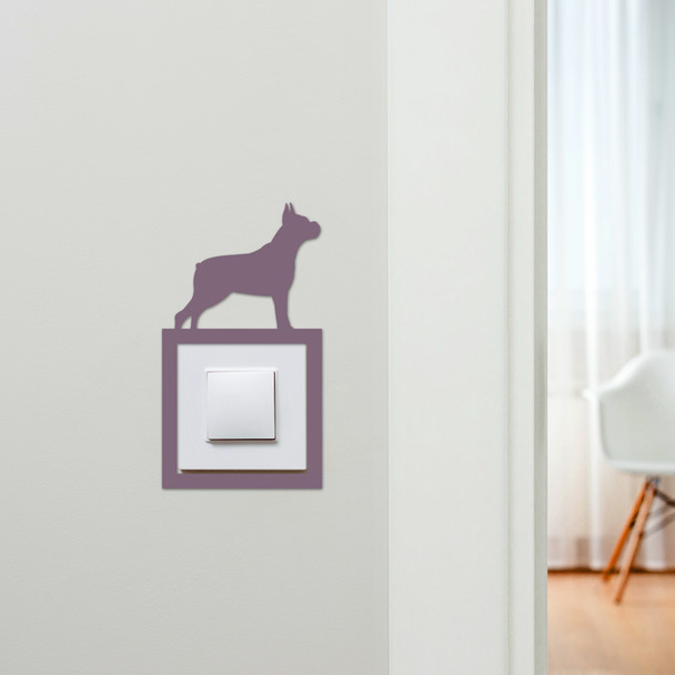 Light Switch Surround Boxer Dog Decorative Switch Plate Cover Frame