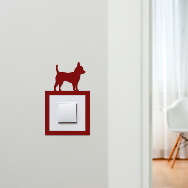 Light Switch Surround Chihuahua Dog Decorative Switch Plate Cover Frame