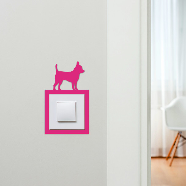 Light Switch Surround Chihuahua Dog Decorative Switch Plate Cover Frame