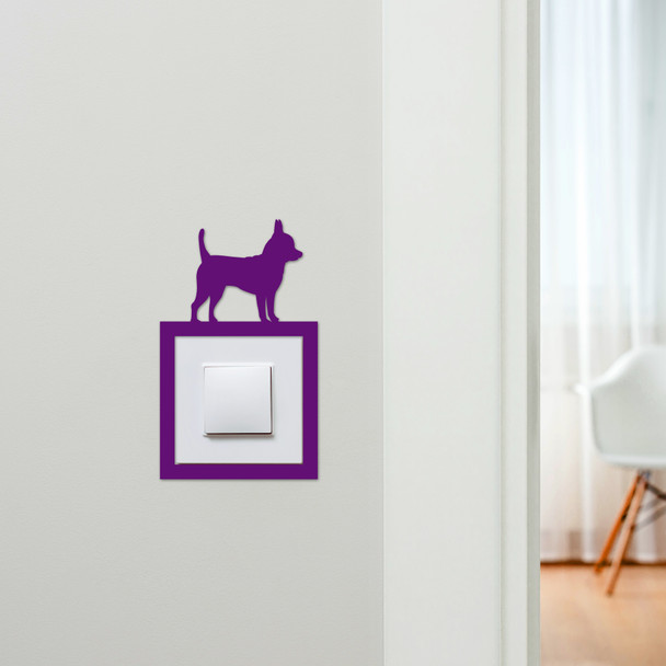 Light Switch Surround Chihuahua Dog Decorative Switch Plate Cover Frame