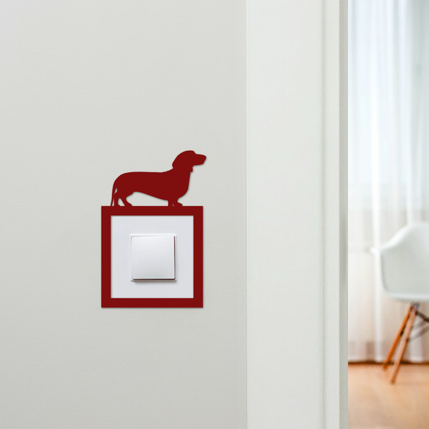 Light Switch Surround Dachshund Dog Decorative Switch Plate Cover Frame