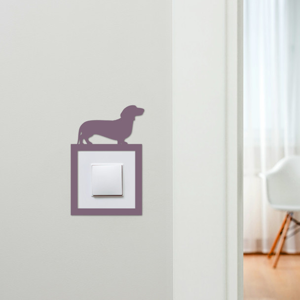 Light Switch Surround Dachshund Dog Decorative Switch Plate Cover Frame