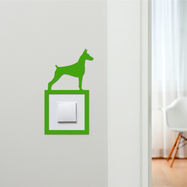 Light Switch Surround Doberman Dog Decorative Switch Plate Cover Frame