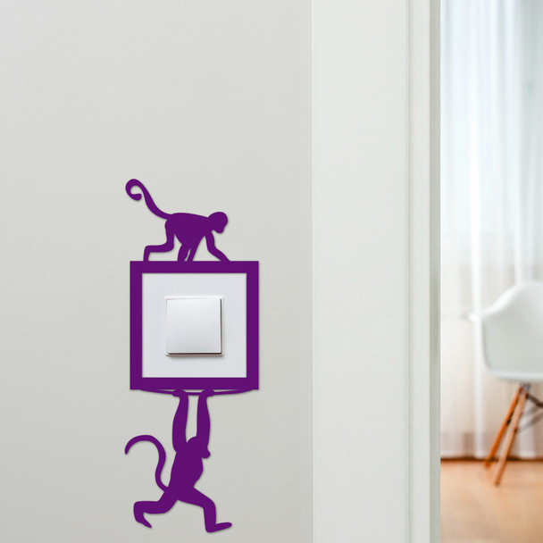 Light Switch Surround Monkey Hanging Decorative Switch Plate Cover Frame