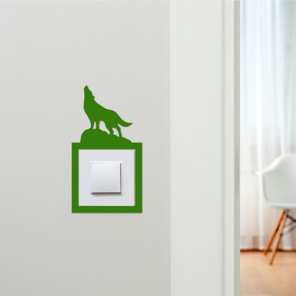 Light Switch Surround Wolf Decorative Switch Plate Cover Frame