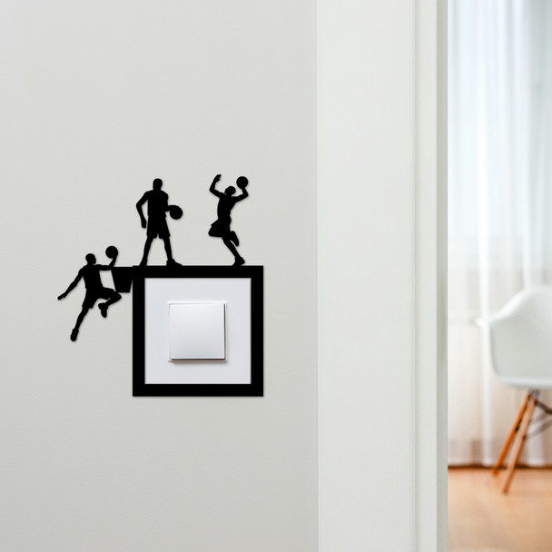Light Switch Surround Basketball Players Decorative Switch Plate Cover Frame